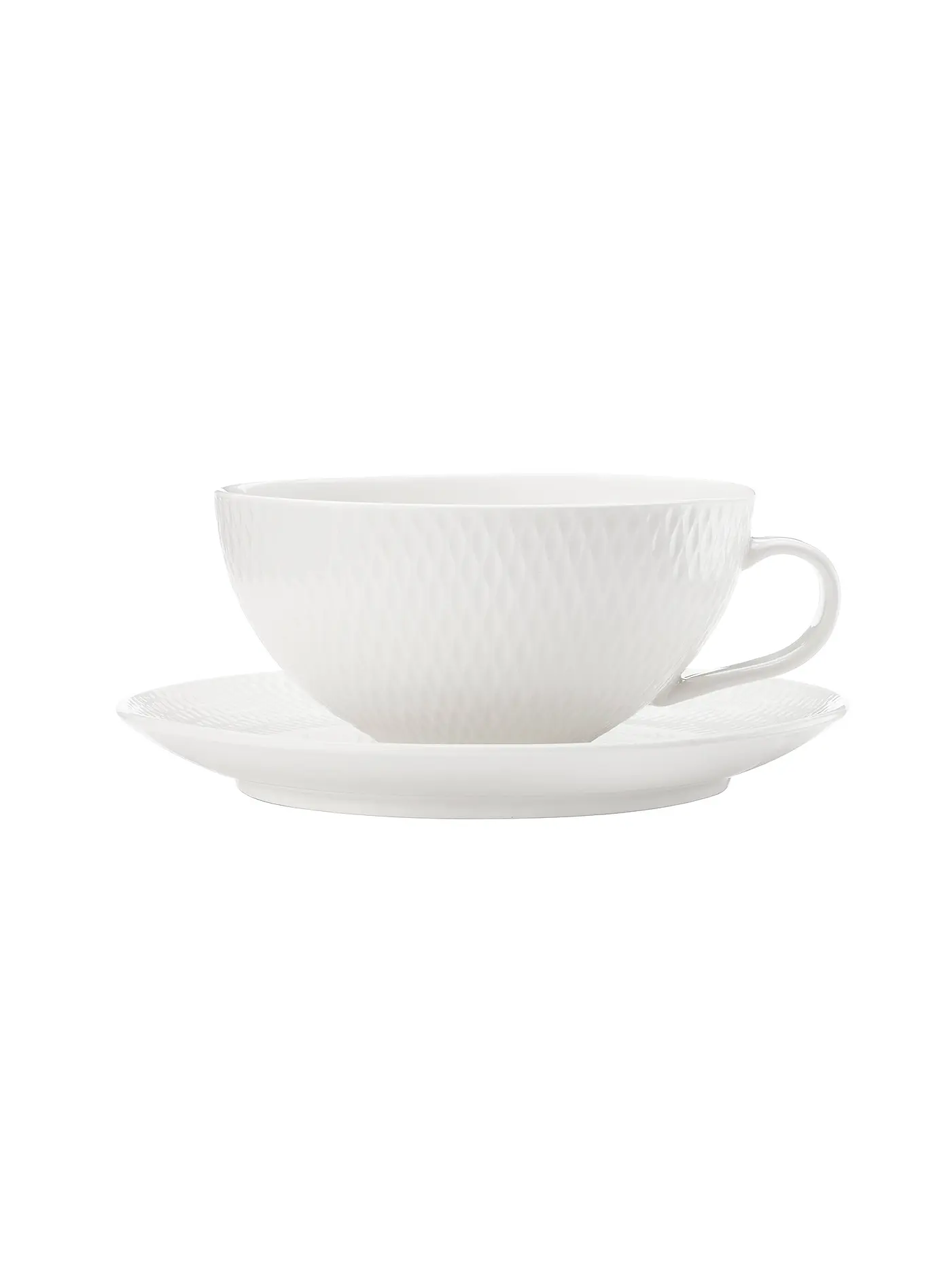 MAXWELL & WILLIAMS | Teetasse mit Unterteller 250ml "Diamonds Round" | 